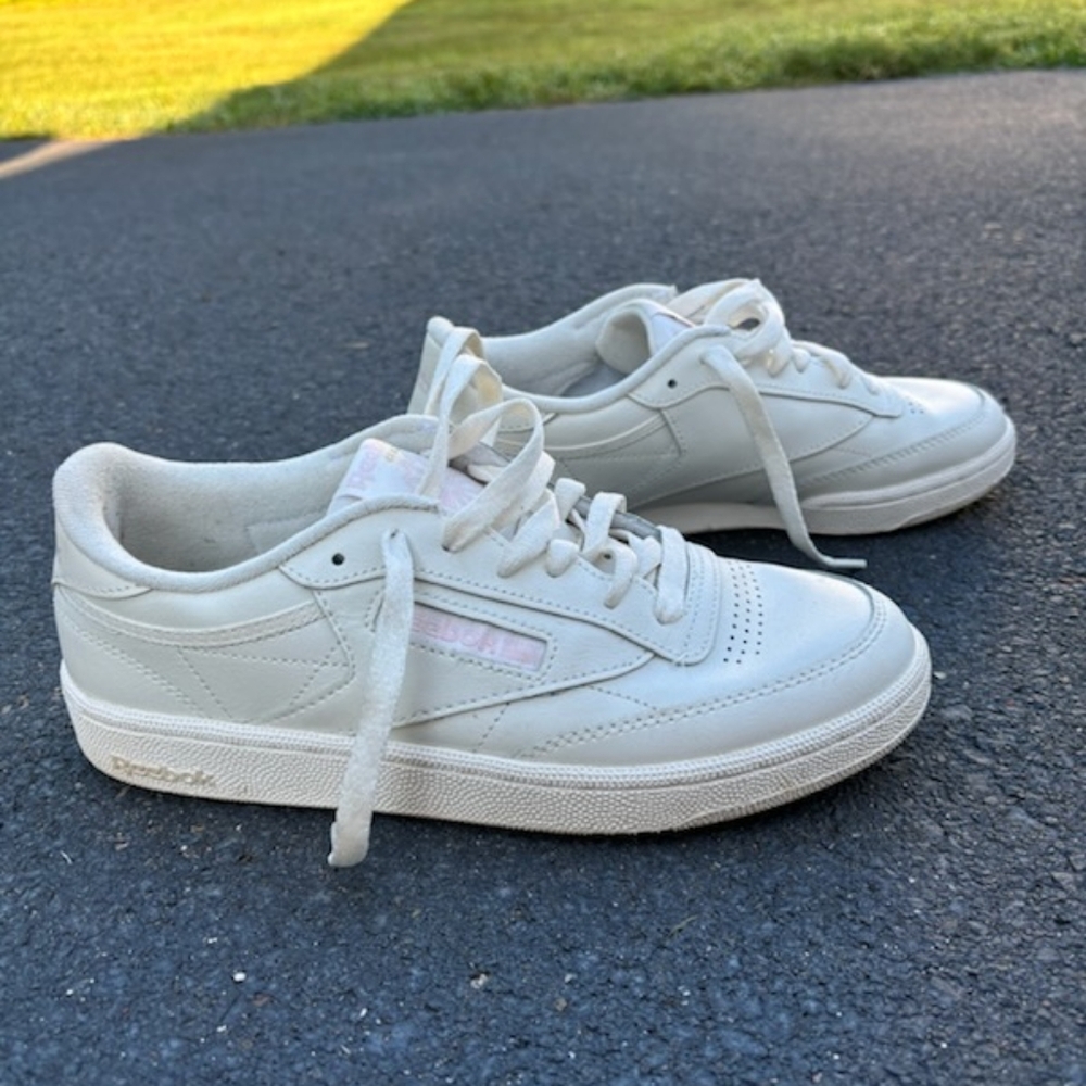 Women's Reebok Club Sneakers - grey/pink
